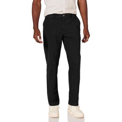 Amazon Essentials Herren Lässige Slim-Fit-Ganztags-Stretch-Chinohose, Schwarz, 36W / 29L Amazon Essentials Herren Lässige Slim-Fit-Ganztags-Stretch-Chinohose, Schwarz, 36W / 29L