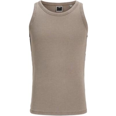 JACK & JONES Jcoconcrete Washed Rib Tank Top JACK & JONES Jcoconcrete Washed Rib Tank Top