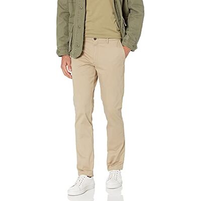 Amazon Essentials Herren Chinohose, Komfortabler, Gewaschener Stretch, Skinny-Passform, Helles Khakibraun, 34W / 34L Amazon Essentials Herren Chinohose, Komfortabler, Gewaschener Stretch, Skinny-Passform, Helles Khakibraun, 34W / 34L