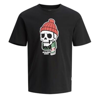 JACK & JONES Jorholiday Skull Tee Ss Cn JACK & JONES Jorholiday Skull Tee Ss Cn