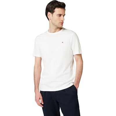 Tommy Hilfiger Herren 3er Pack T-Shirts Kurzarm mit Rundhalsausschnitt, Weiß (White/White/White), XXL Tommy Hilfiger Herren 3er Pack T-Shirts Kurzarm mit Rundhalsausschnitt, Weiß (White/White/White), XXL