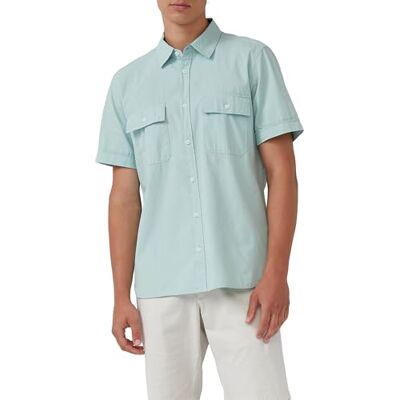 s.Oliver Regular Fit: Kurzarmhemd mit Strukturstreifen und Kentkragen s.Oliver Regular Fit: Kurzarmhemd mit Strukturstreifen und Kentkragen