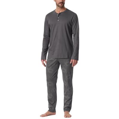 Schiesser Schlafanzug lang mit Knopfleiste Nightwear Set Schiesser Schlafanzug lang mit Knopfleiste Nightwear Set