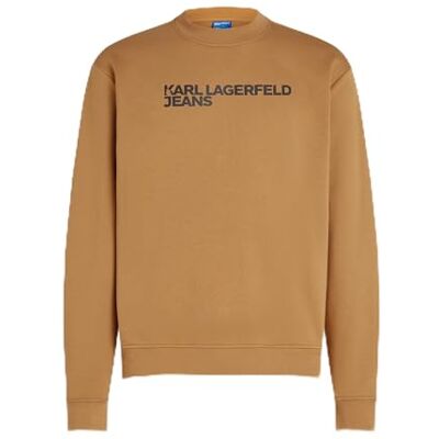 KARL LAGERFELD JEANS Herren Regular Essential Logo Sweatshirt Streifenhörnchen L KARL LAGERFELD JEANS Herren Regular Essential Logo Sweatshirt Streifenhörnchen L