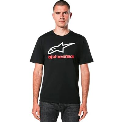 Alpinestars Herren T-Shirt Always 2.0 Csf Tee Kurzarmshirt für Männer mit Rundhalsausschnitt Schwarz/Weiß/Rot M Alpinestars Herren T-Shirt Always 2.0 Csf Tee Kurzarmshirt für Männer mit Rundhalsausschnitt Schwarz/Weiß/Rot M
