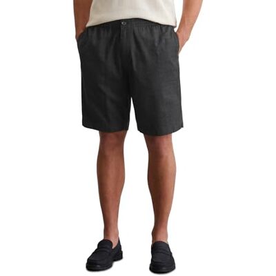 Marc O' Polo Herren Shorts aus Bio-Baumwolle Knielang, Schwarz (Black), 32 Marc O' Polo Herren Shorts aus Bio-Baumwolle Knielang, Schwarz (Black), 32
