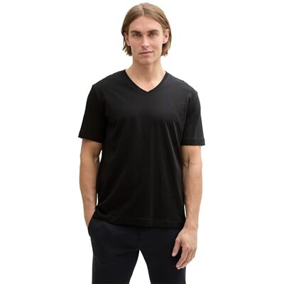 TOM TAILOR T-Shirt aus Baumwolle mit Logo-Print, Dove Blue, XXXL TOM TAILOR T-Shirt aus Baumwolle mit Logo-Print, Dove Blue, XXXL