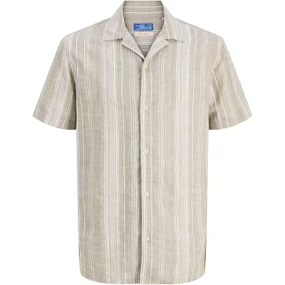 JACK & JONES Jprblusummer Lin. Blen Dobby Ss Shirt Sn JACK & JONES Jprblusummer Lin. Blen Dobby Ss Shirt Sn