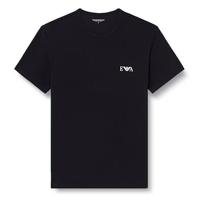 Giorgio Armani Herren T-Shirt Bold Monogram 2-Pack Rundhals T-Shirt, schwarz/schwarz, M Giorgio Armani Herren T-Shirt Bold Monogram 2-Pack Rundhals T-Shirt, schwarz/schwarz, M