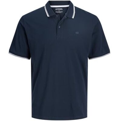 JJ REBEL Herren Jrebzell Polo Ss Sn, Navy Blazer, S JJ REBEL Herren Jrebzell Polo Ss Sn, Navy Blazer, S