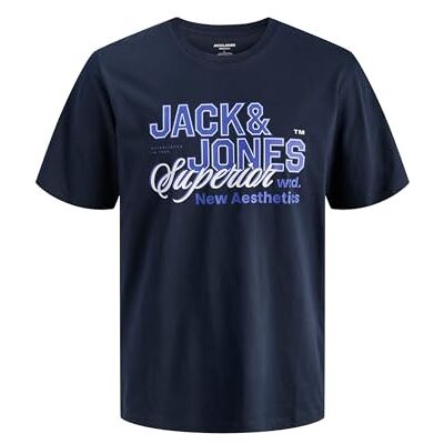 JACK & JONES Jjelogo Tee Ss O-Neck 2 Col Ss26 Sn Pls Plus Size JACK & JONES Jjelogo Tee Ss O-Neck 2 Col Ss26 Sn Pls Plus Size