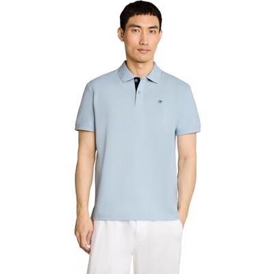 TOM TAILOR Herren 1031006 Poloshirt, 35249-Light Blue Grey, XL TOM TAILOR Herren 1031006 Poloshirt, 35249-Light Blue Grey, XL