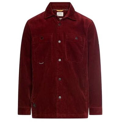 camel active Herren Cord Overshirt mit Druckknöpfen Bernsteinrot, Menswear-M camel active Herren Cord Overshirt mit Druckknöpfen Bernsteinrot, Menswear-M