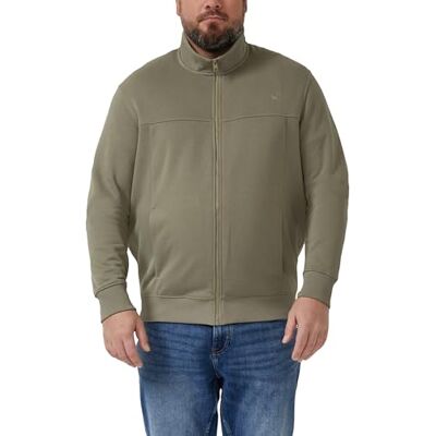 s.Oliver Sweatshirt-Jacke mit Stehkragen und Eingrifftaschen s.Oliver Sweatshirt-Jacke mit Stehkragen und Eingrifftaschen