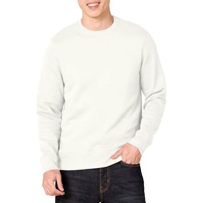 Amazon Essentials Men's Crewneck Fleece Sweatshirt Sweater, -Off White, Medium Amazon Essentials Men's Crewneck Fleece Sweatshirt Sweater, -Off White, Medium