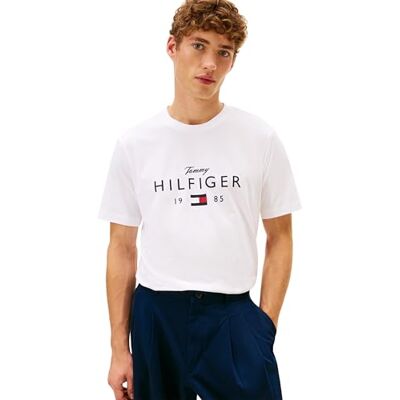 Tommy Hilfiger Men's Brand Love Big Hilfiger Tee Mw0mw41455 S/S T-Shirt (1er Pack), L Tommy Hilfiger Men's Brand Love Big Hilfiger Tee Mw0mw41455 S/S T-Shirt (1er Pack), L