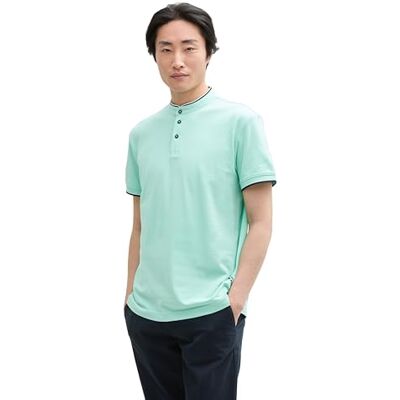 TOM TAILOR T-Shirt in Melange-Optik, White Multicolor Spacedye, XL TOM TAILOR T-Shirt in Melange-Optik, White Multicolor Spacedye, XL
