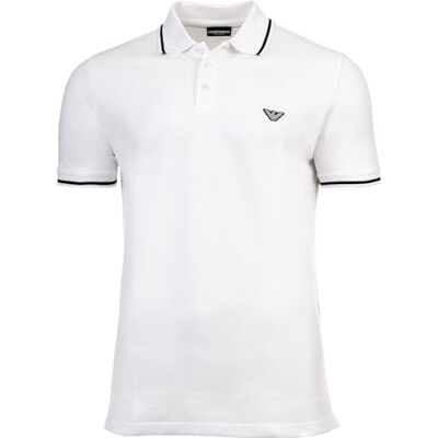 Giorgio Armani Herren Essential Polo White S Giorgio Armani Herren Essential Polo White S