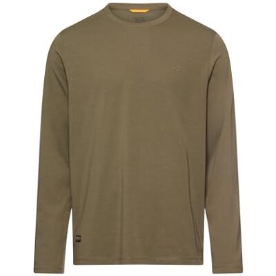 camel active Herren Langarmshirt mit Stretch Olivgrün, Menswear-L camel active Herren Langarmshirt mit Stretch Olivgrün, Menswear-L