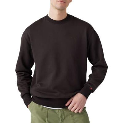 Levi's Herren Authentic Crew Sweatshirt, Black Agate Garment Dye F Black Agate,XL Levi's Herren Authentic Crew Sweatshirt, Black Agate Garment Dye F Black Agate,XL