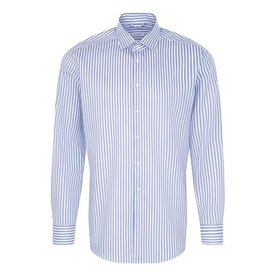 Seidensticker Herren Regular Fit Langarm Hemd, Blau, 44 EU Seidensticker Herren Regular Fit Langarm Hemd, Blau, 44 EU