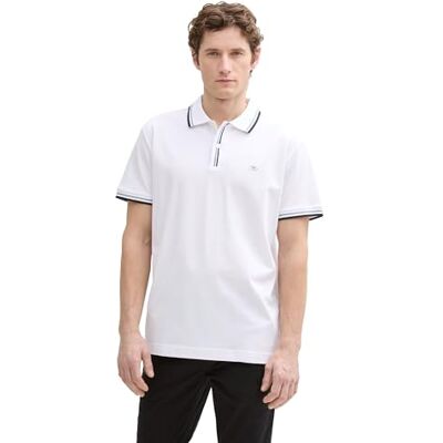 TOM TAILOR Denim T-Shirt mit Streifenmuster, White Navy Stripe, XXL TOM TAILOR Denim T-Shirt mit Streifenmuster, White Navy Stripe, XXL