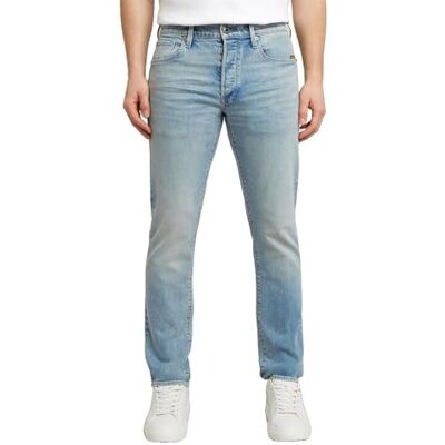 G-STAR Herren 3301 Slim Jeans Jeans, Mehrfarben (Sun Faded Pacific Blue 51001-d930-h466), 32W / 30L G-STAR Herren 3301 Slim Jeans Jeans, Mehrfarben (Sun Faded Pacific Blue 51001-d930-h466), 32W / 30L