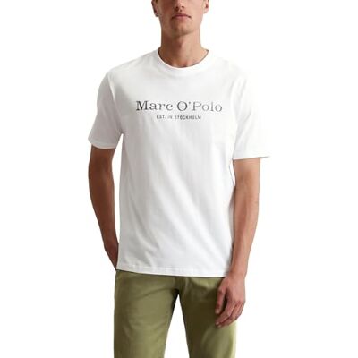 Marc O' Polo Marc OߴPolo Herren T-Shirt aus Bio-Baumwolle mit Rundhalsausschnitt, Weiß (White), 3XL Marc O' Polo Marc OߴPolo Herren T-Shirt aus Bio-Baumwolle mit Rundhalsausschnitt, Weiß (White), 3XL