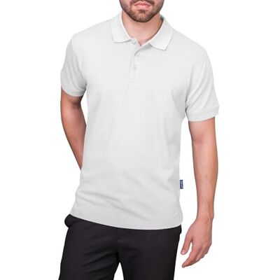 HRM Premium Polo Shirt, weiß, M 100% Baumwolle, Basic Polohemd, Hochwertige & nachhaltige Herren-Bekleidung, Workwear HRM Premium Polo Shirt, weiß, M 100% Baumwolle, Basic Polohemd, Hochwertige & nachhaltige Herren-Bekleidung, Workwear