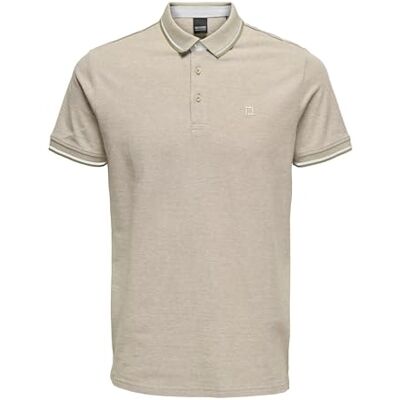 Only & Sons Herren Onsfletcher Slim Noos Poloshirt, Chinchilla, XL EU Only & Sons Herren Onsfletcher Slim Noos Poloshirt, Chinchilla, XL EU