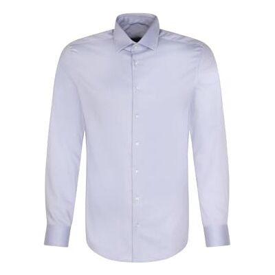 Seidensticker Herren Mens Slim Longsleeve Cotton Hemd, Mid Blue(643510), 40 EU Seidensticker Herren Mens Slim Longsleeve Cotton Hemd, Mid Blue(643510), 40 EU