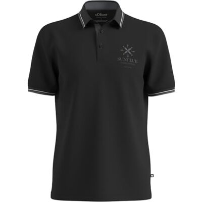 s.Oliver Herren Polo-Shirt aus Baumwoll-Piqué – Regular Fit, strukturiert, mit Frontprint und Polokragen s.Oliver Herren Polo-Shirt aus Baumwoll-Piqué – Regular Fit, strukturiert, mit Frontprint und Polokragen