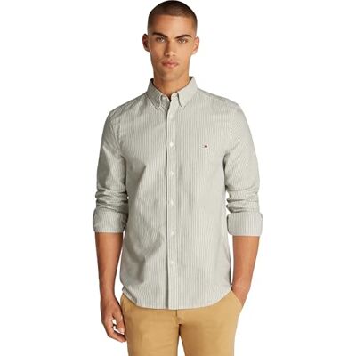 Tommy Jeans Herren Slim Fit Stripe Oxford Hemd, Blau (Dark Night Navy Stripe C1g), XS Tommy Jeans Herren Slim Fit Stripe Oxford Hemd, Blau (Dark Night Navy Stripe C1g), XS