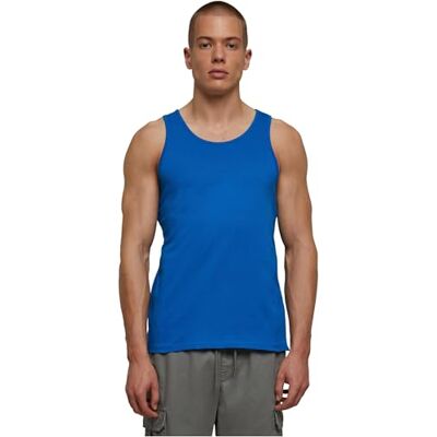 Build Your Brand Herren Basic Tank Top – Sportliches ärmelloses T-Shirt aus Baumwolle mit Rundhals für Training Gym Fitness Sommer und Casual Streetwear,Cobalt Blue,XXL Build Your Brand Herren Basic Tank Top – Sportliches ärmelloses T-Shirt aus Baumwolle mit Rundhals für Training Gym Fitness Sommer und Casual Streetwear,Cobalt Blue,XXL