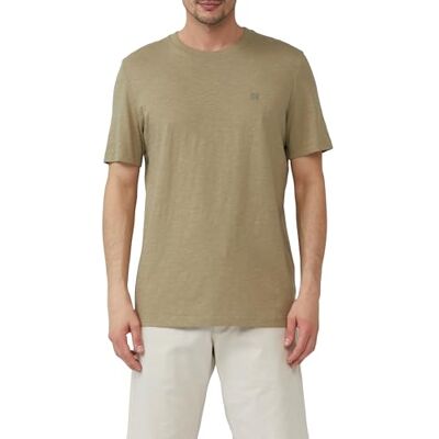 s.Oliver T-Shirt mit Flammgarnstruktur und Logo-Print s.Oliver T-Shirt mit Flammgarnstruktur und Logo-Print