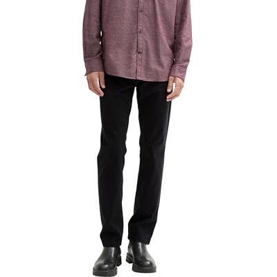TOM TAILOR Herren Josh Regular Slim Hose mit Stretch, 29999 Black, 30/32 TOM TAILOR Herren Josh Regular Slim Hose mit Stretch, 29999 Black, 30/32