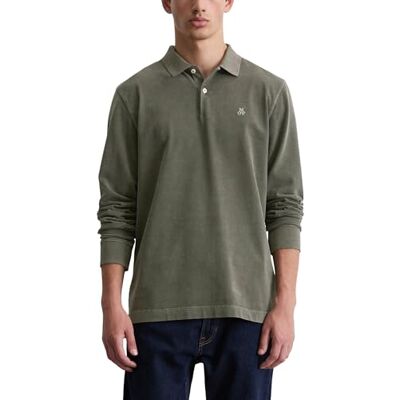 Marc O' Polo Marc OߴPolo Herren Langarm-Poloshirt mit Logo-Stickerei Regular Fit, Braun (Copley Brown), XL Marc O' Polo Marc OߴPolo Herren Langarm-Poloshirt mit Logo-Stickerei Regular Fit, Braun (Copley Brown), XL