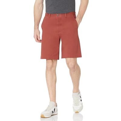 Amazon Essentials Herren Classic-Fit-Chino-Shorts, 23cm, Rostfarben, 33W Amazon Essentials Herren Classic-Fit-Chino-Shorts, 23cm, Rostfarben, 33W