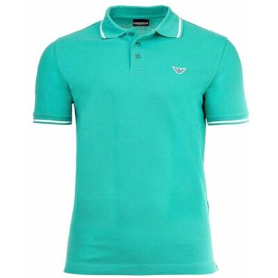 Giorgio Armani Herren Essential Polo Green L Giorgio Armani Herren Essential Polo Green L