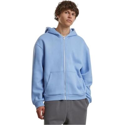 Build Your Brand Herren Kapuzenpullover Fluffy Zip Hoody, Männer Hoodie mit durchgehendem Reißverschluss, Regular Fit Build Your Brand Herren Kapuzenpullover Fluffy Zip Hoody, Männer Hoodie mit durchgehendem Reißverschluss, Regular Fit