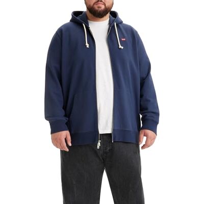 Levi's Herren Big & Tall Original Housemark Zip Up Hoodie Kapuzenpullover, Naval Academy, 1XL Levi's Herren Big & Tall Original Housemark Zip Up Hoodie Kapuzenpullover, Naval Academy, 1XL