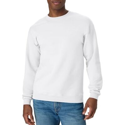 Hanes Herren EcoSmart Fleece, Pullover Crewneck Or 2 Pack Sweatshirt, Weiß-1 Packung, XX-Large Hanes Herren EcoSmart Fleece, Pullover Crewneck Or 2 Pack Sweatshirt, Weiß-1 Packung, XX-Large