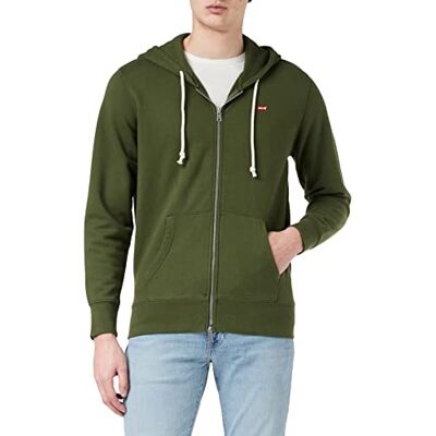 Levi's Herren Zip Up Sweatshirt Mossy Green (Grün) XS Levi's Herren Zip Up Sweatshirt Mossy Green (Grün) XS