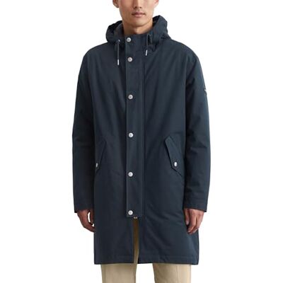 Marc O' Polo Herren Parka mit Kapuze wasserabweisend, Blau (Dark Navy), XL Marc O' Polo Herren Parka mit Kapuze wasserabweisend, Blau (Dark Navy), XL