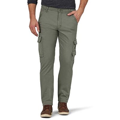 Wrangler Authentics Herren-Cargohose, regulär, schmal zulaufend, Dusty Olive, 34W / 30L Wrangler Authentics Herren-Cargohose, regulär, schmal zulaufend, Dusty Olive, 34W / 30L