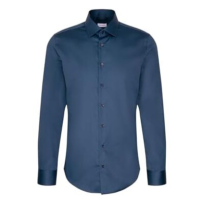 Seidensticker Herren Business Hemd Slim Fit Bügelleicht Kent-Kragen Langarm 100% Baumwolle Seidensticker Herren Business Hemd Slim Fit Bügelleicht Kent-Kragen Langarm 100% Baumwolle