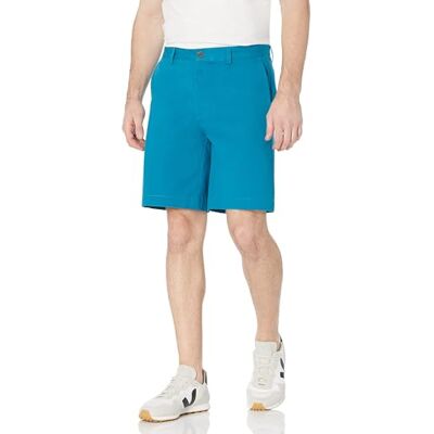 Amazon Essentials Herren Classic-Fit-Chino-Shorts, 23cm, Grünblau, 32W Amazon Essentials Herren Classic-Fit-Chino-Shorts, 23cm, Grünblau, 32W