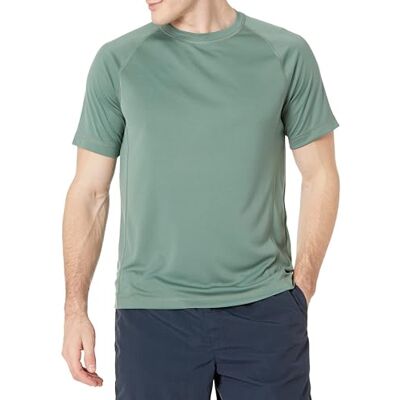 Amazon Essentials Herren Rashguard Kurzarm UPF 50+ UV-Schutz Schwimm-Shirt Schnelltrocknend, Grün, XL Amazon Essentials Herren Rashguard Kurzarm UPF 50+ UV-Schutz Schwimm-Shirt Schnelltrocknend, Grün, XL