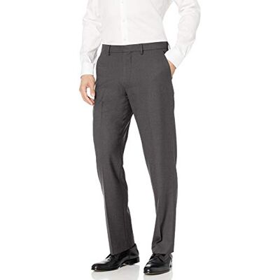 Amazon Essentials Herren Knitterfeste Stretch-Hose, Klassische Passform, Dunkelgrau, 30W / 28L Amazon Essentials Herren Knitterfeste Stretch-Hose, Klassische Passform, Dunkelgrau, 30W / 28L