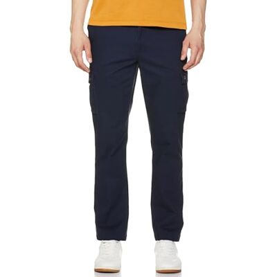Amazon Essentials Herren Gerade geschnittene Stretch-Cargohose (erhältlich in Big & Tall), Marineblau, 40W / 28L Amazon Essentials Herren Gerade geschnittene Stretch-Cargohose (erhältlich in Big & Tall), Marineblau, 40W / 28L
